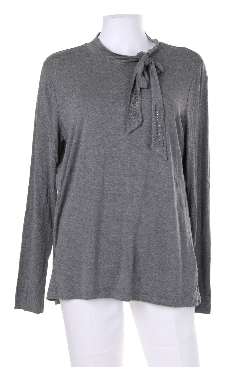 steilmann - Longsleeve-Shirt mit Schleife - D 42