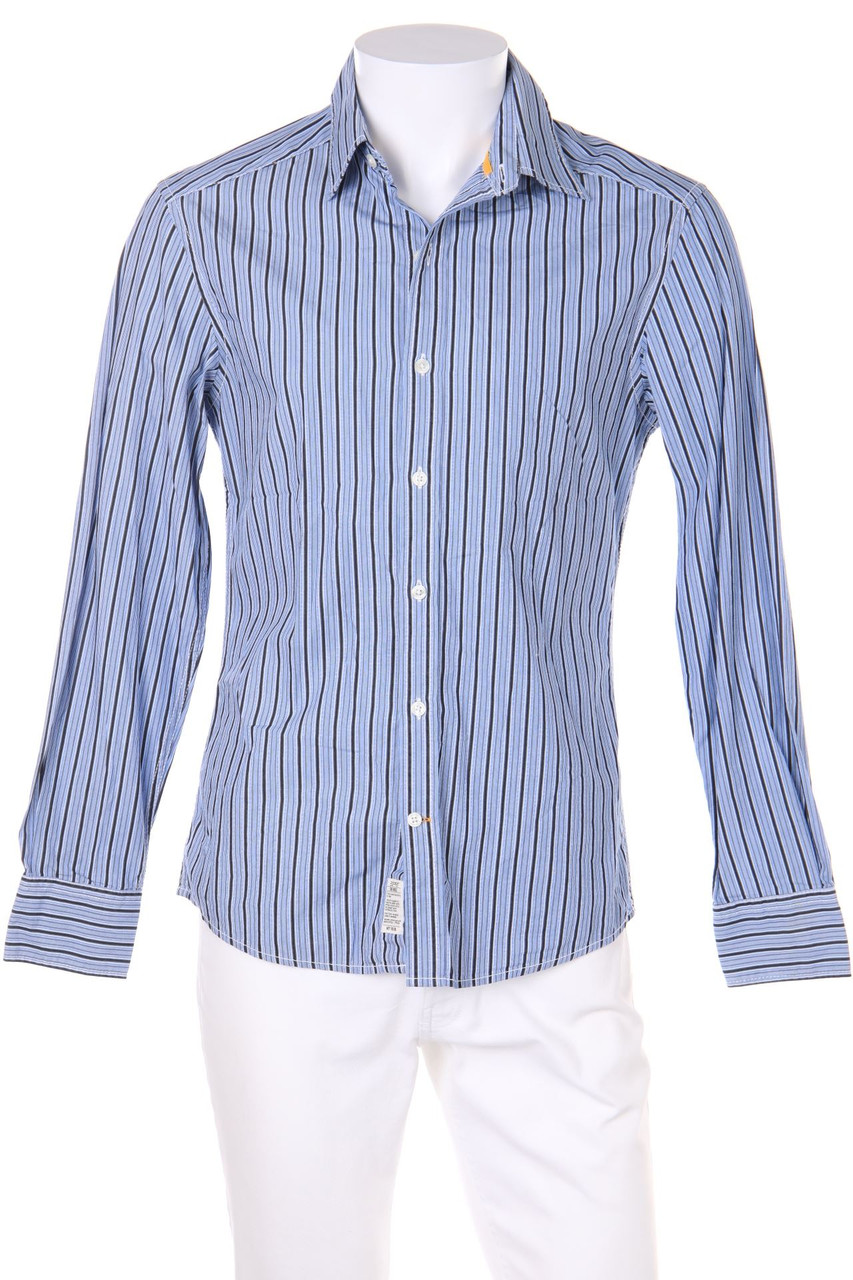 ESPRIT - gestreiftes Hemd mit Logo-Stickerei - S