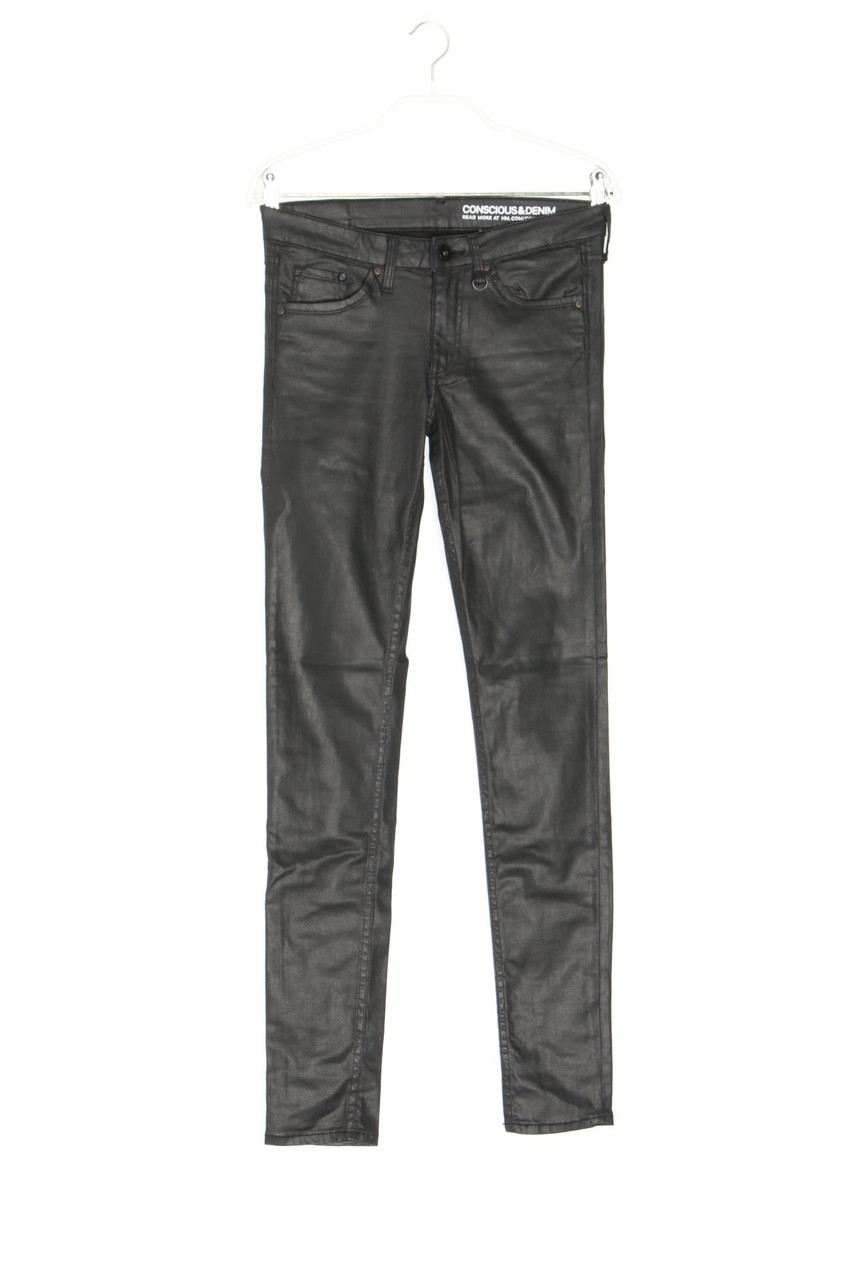 H&M &denim - Coated Skinny-Jeans - W27
