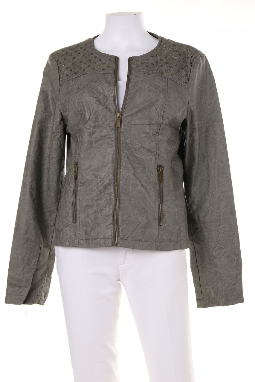 CAMAÏEU - Kunstlederjacke mit Nieten - D 42