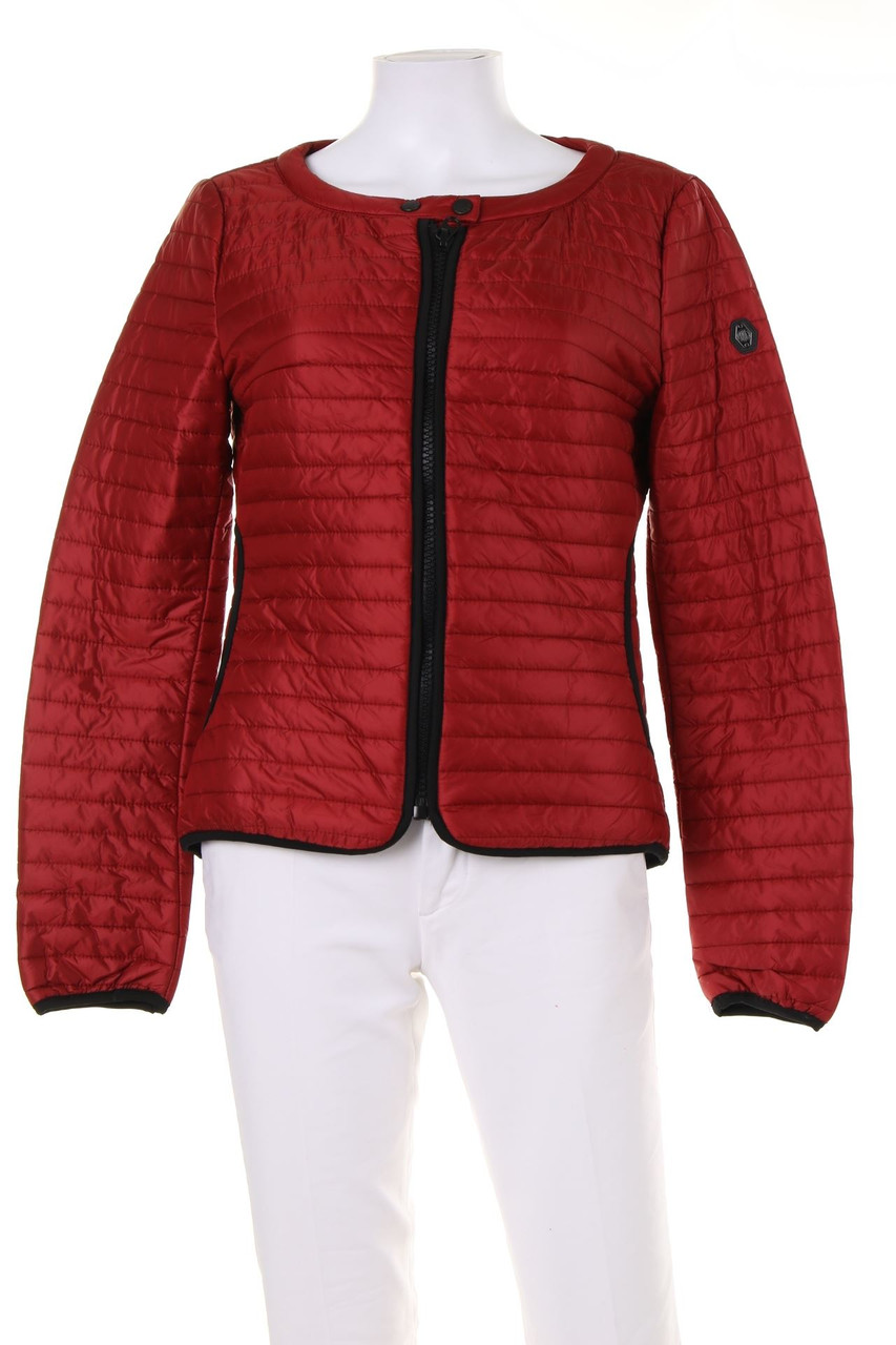 REPLAY - wattierte Jacke mit Logo-Patch - S