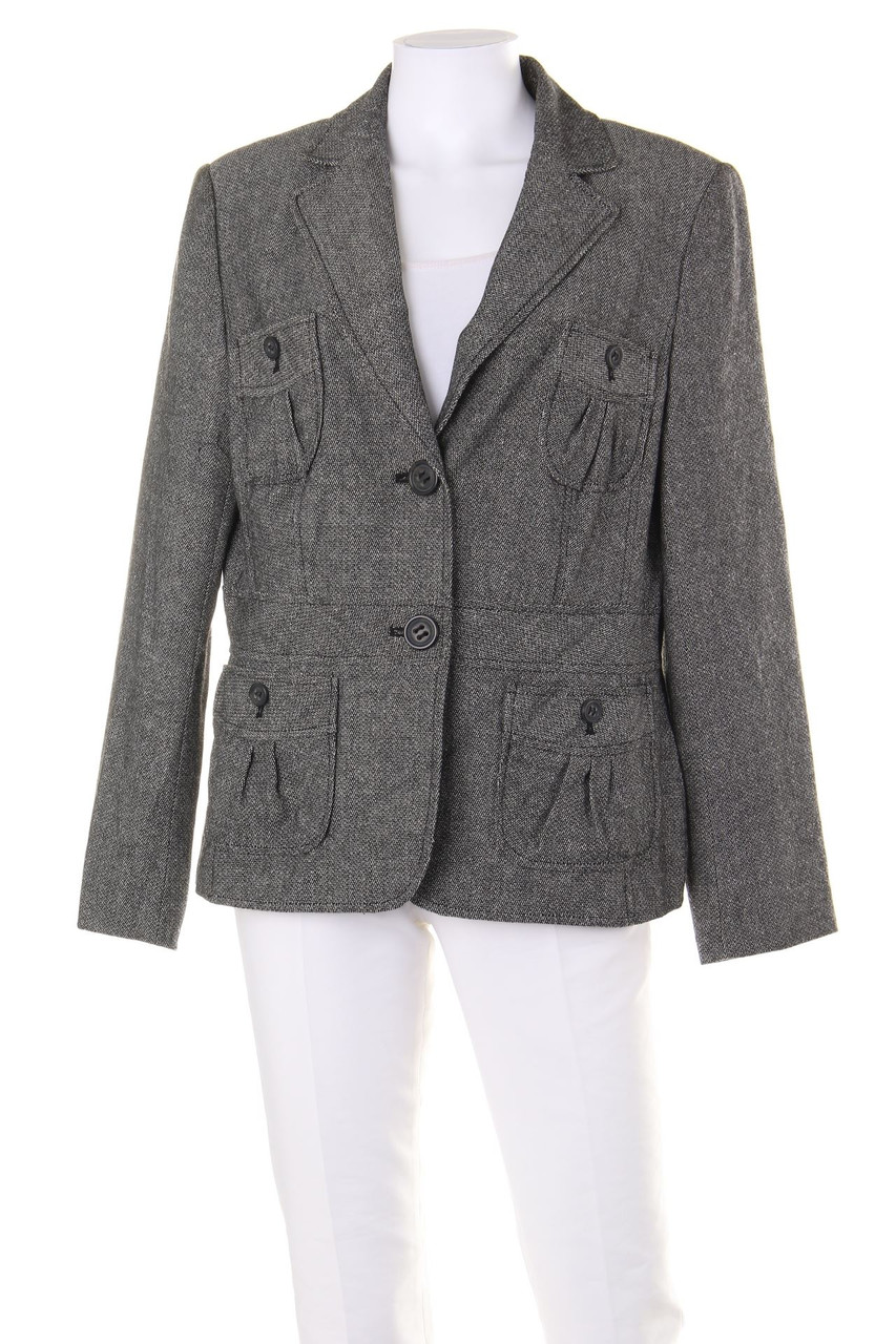 Ohne Label - Blazer-Jacke mit aufgesetzten Taschen - D 42