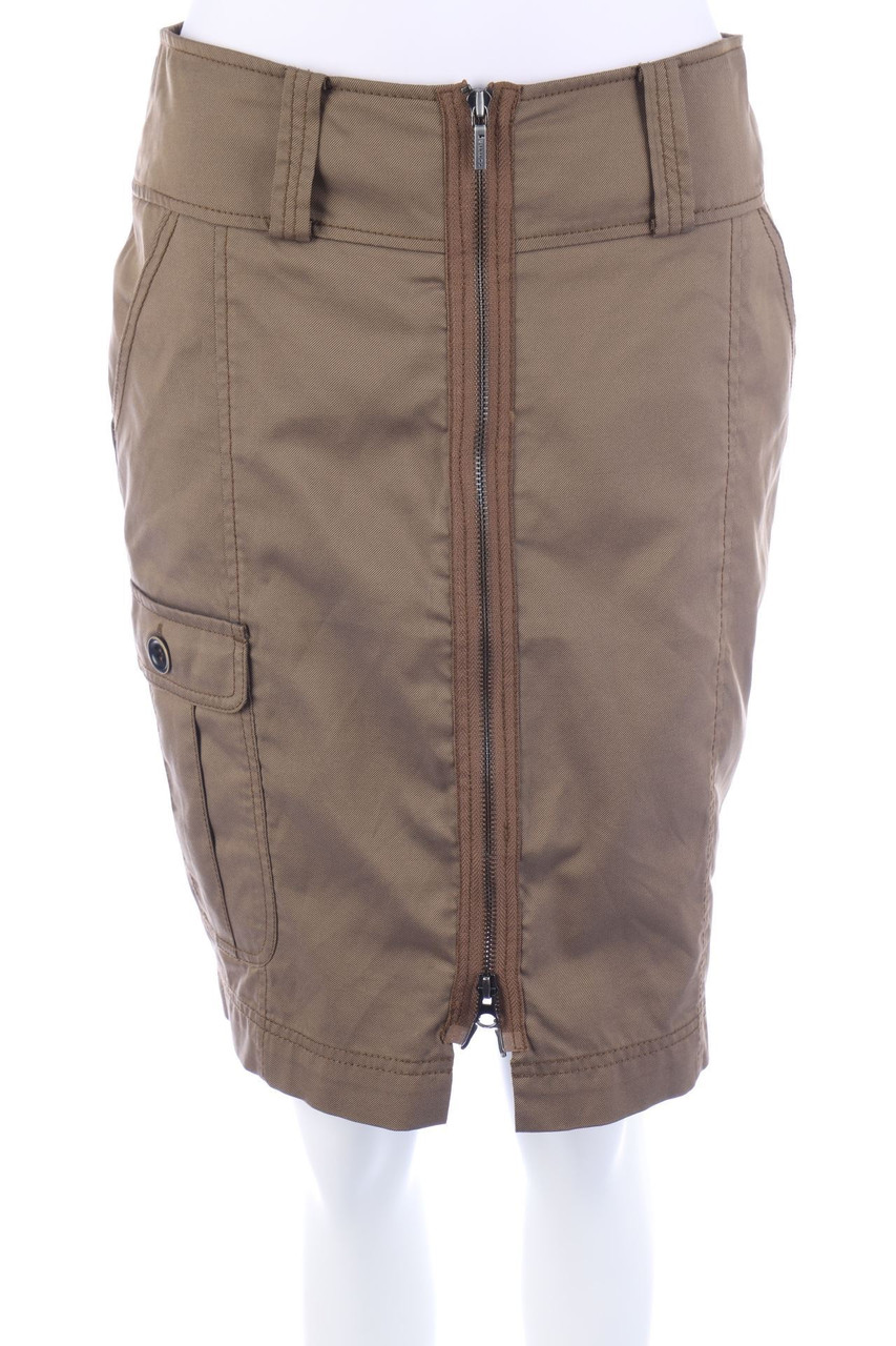 comma - Rock mit Reißverschluss mit aufgesetzten Taschen - D 38