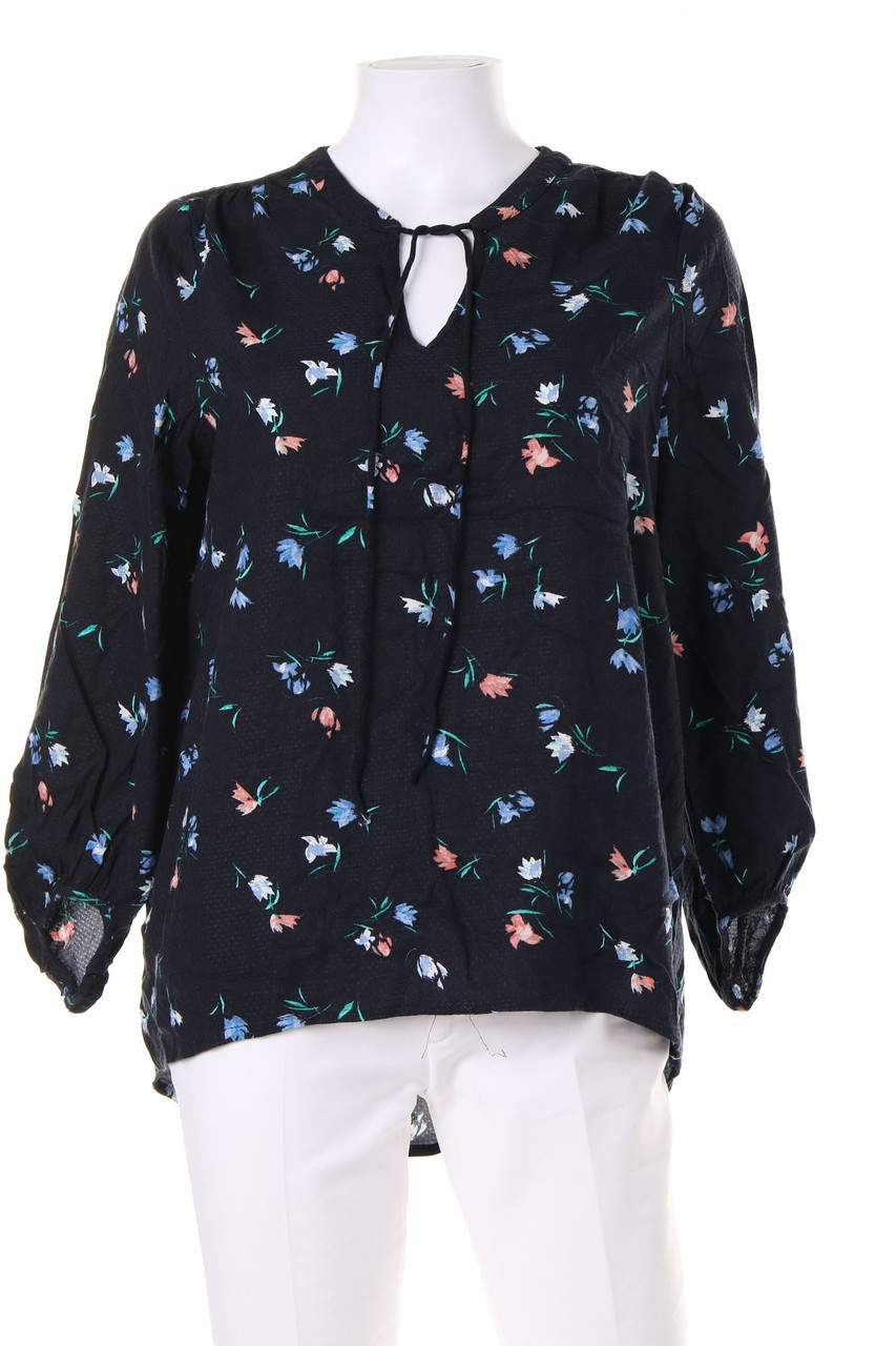 VERO MODA - Vokuhila-Tunika-Bluse mit Blumen-Print - S