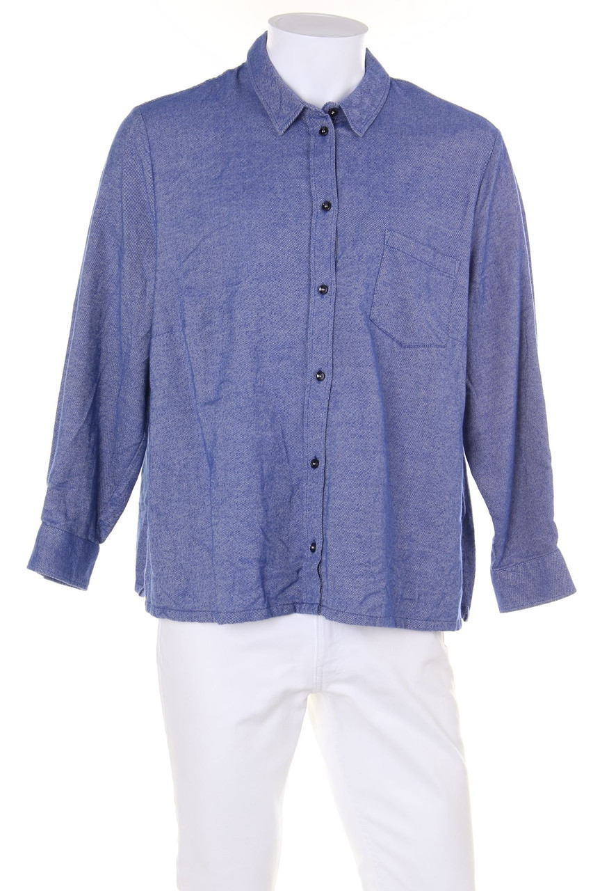 Peter Hahn - Hemd-Bluse aus Baumwolle mit Streifen - D 52
