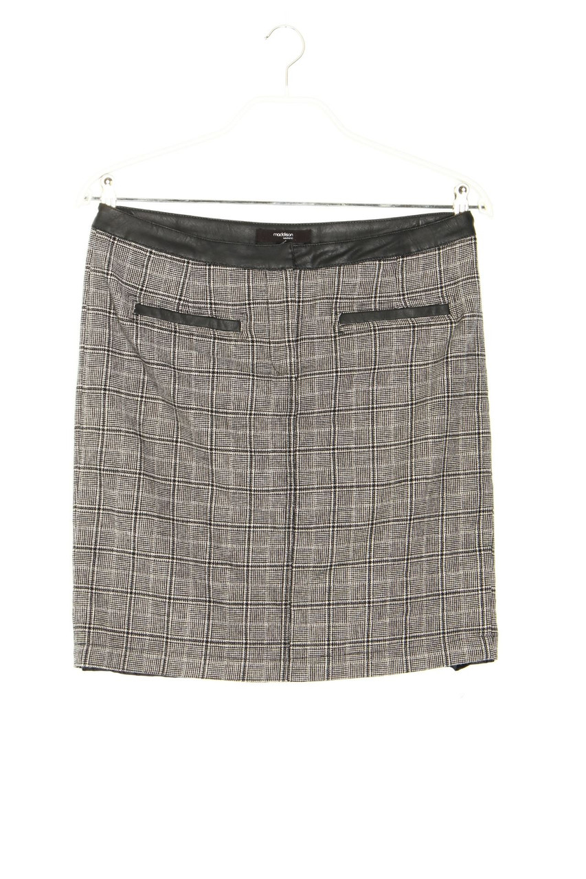 maddison weekend - Karo-Minirock mit Wolle - D 40
