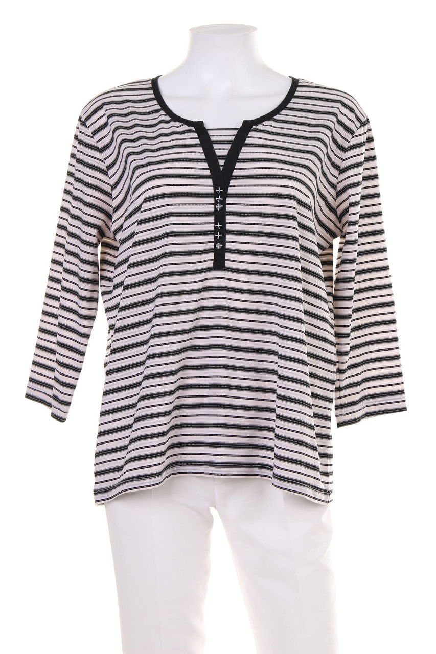 SECONDHAND - 3/4-Arm-Shirt mit Streifen - XL