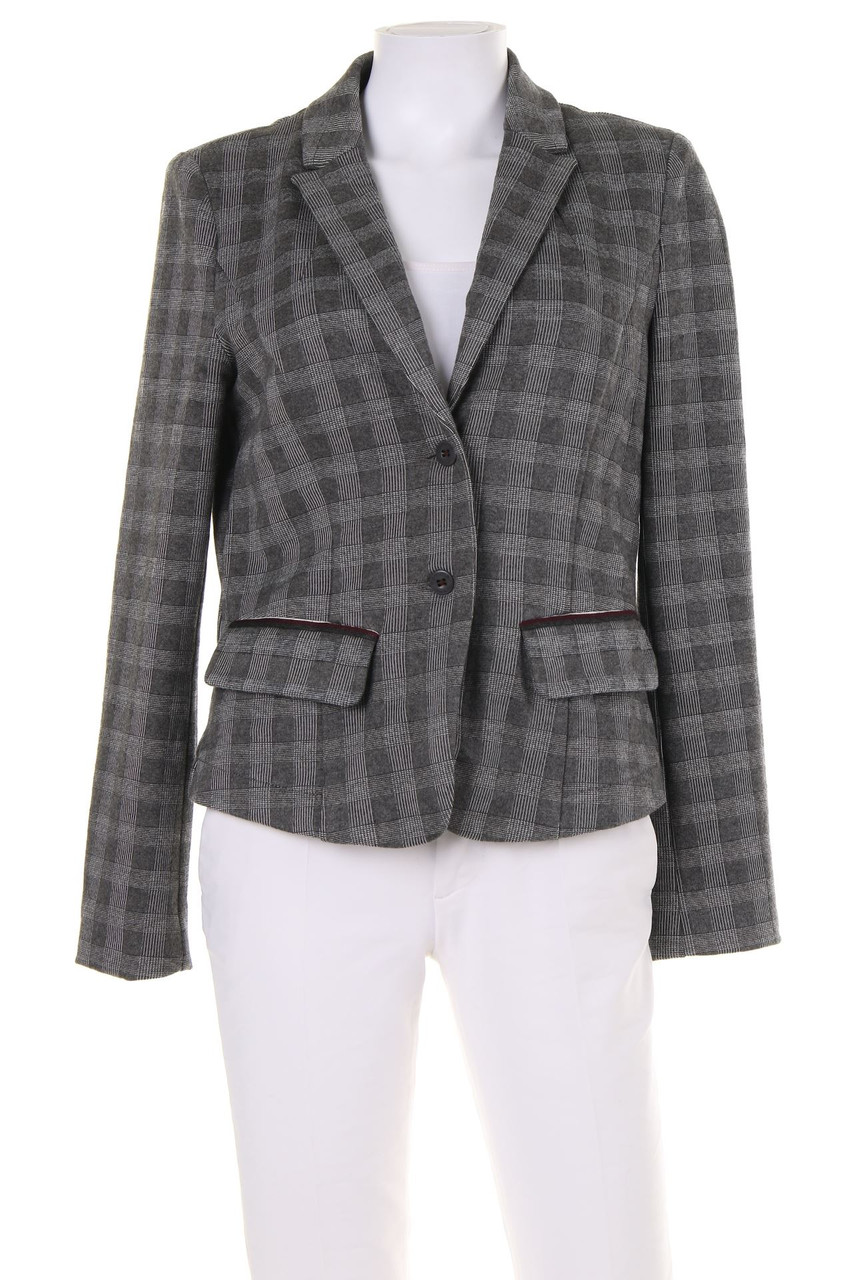 comma - Blazer mit Karo-Muster - D 38