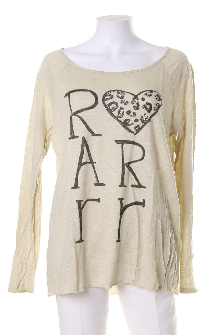 MARC AUREL - T-Shirt aus Leinen mit Print - D 42