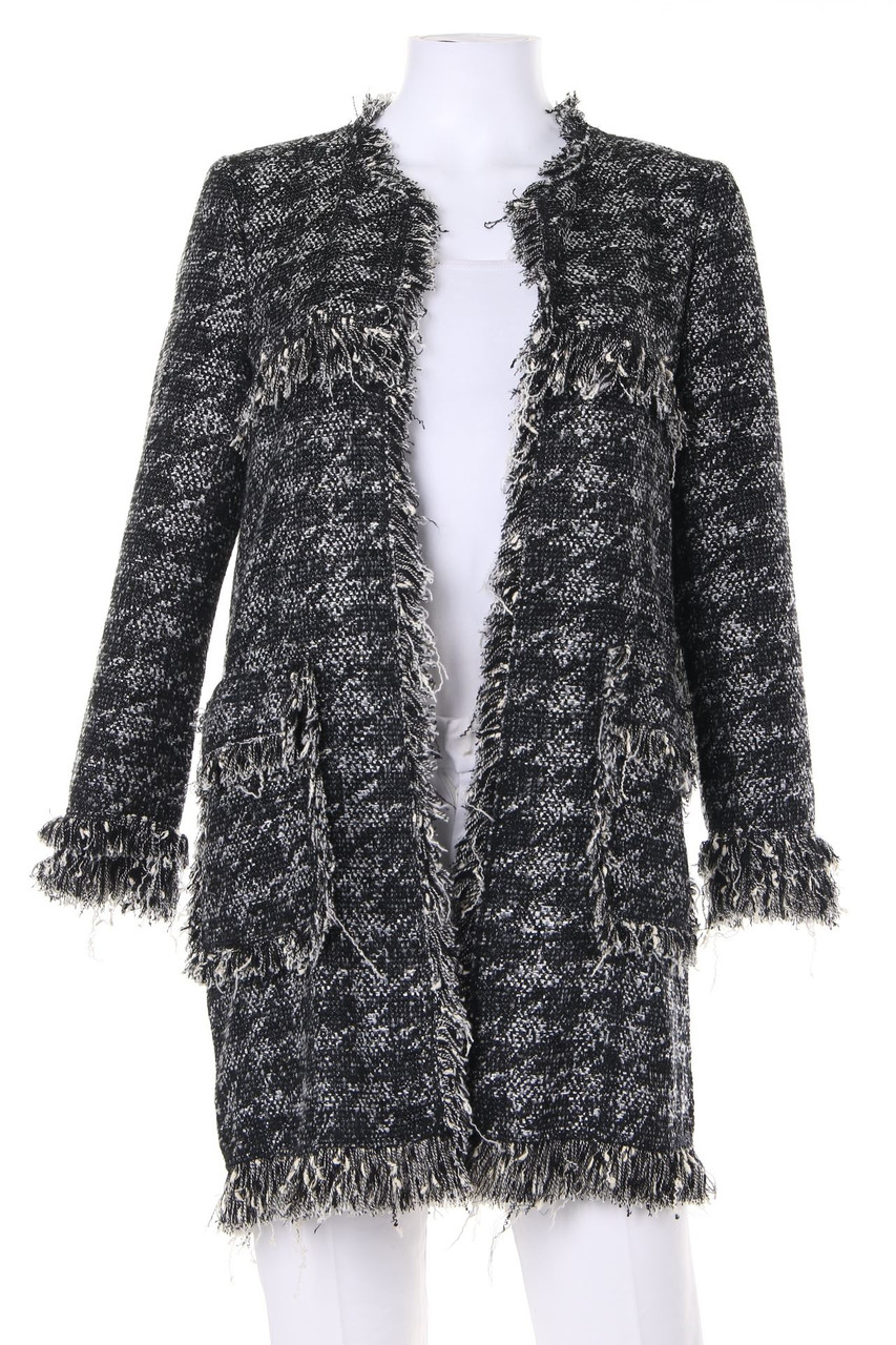 ZARA WOMAN - Mantel mit Fransen - XS