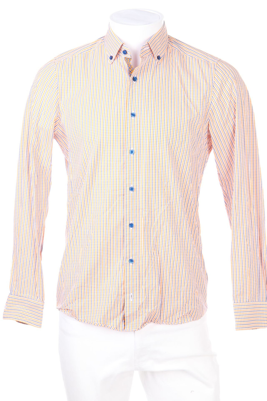OLYMP Level Five - kariertes Button-down-Hemd - 38