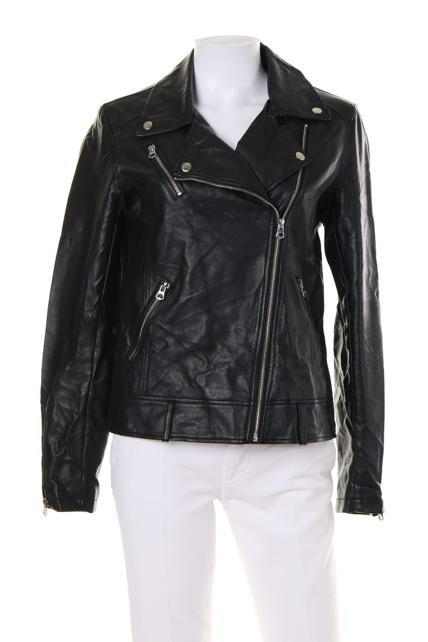 TALLY WEiJL - Oversize-Kunstlederjacke mit asymmetrischem Schnitt - D 34