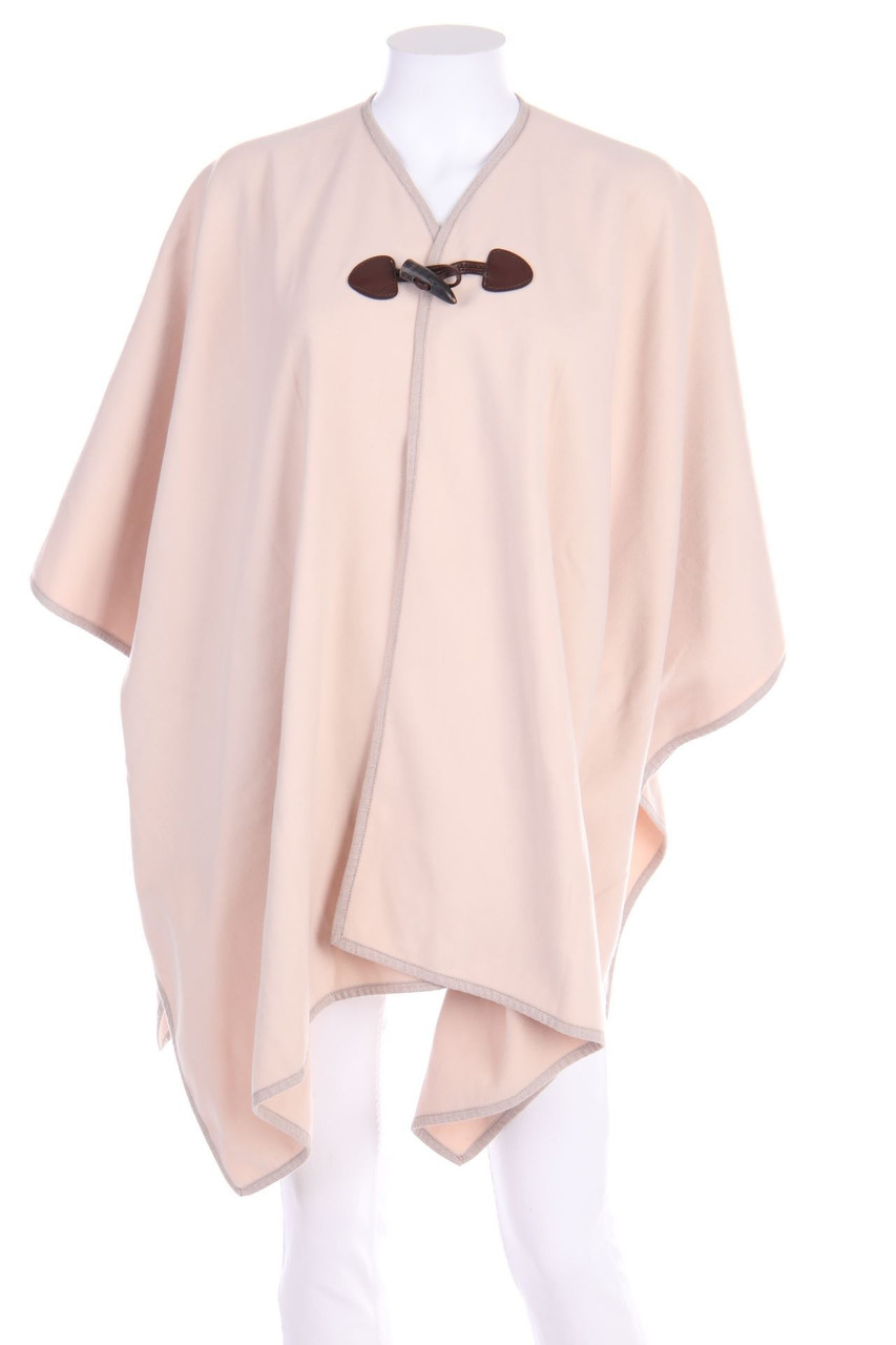 comma - Clean Chic-Cape mit Kunstleder-Details - ONE SIZE