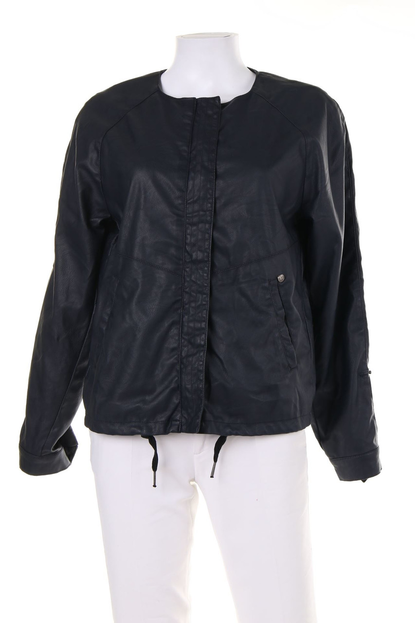 Garcia Jeans - Kunstlederjacke mit Tunnelzug - S