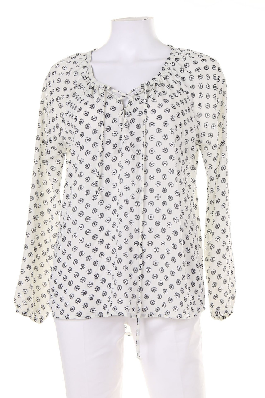 AMISU - Oversize-Tunika-Bluse mit Schnürung - XS