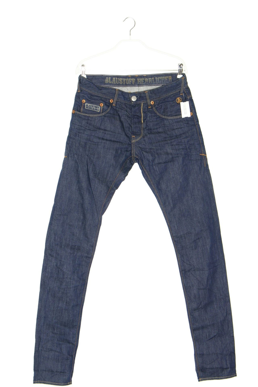 Herrlicher - Dark Denim Tapered Jeans mit Logo-Patch - W29