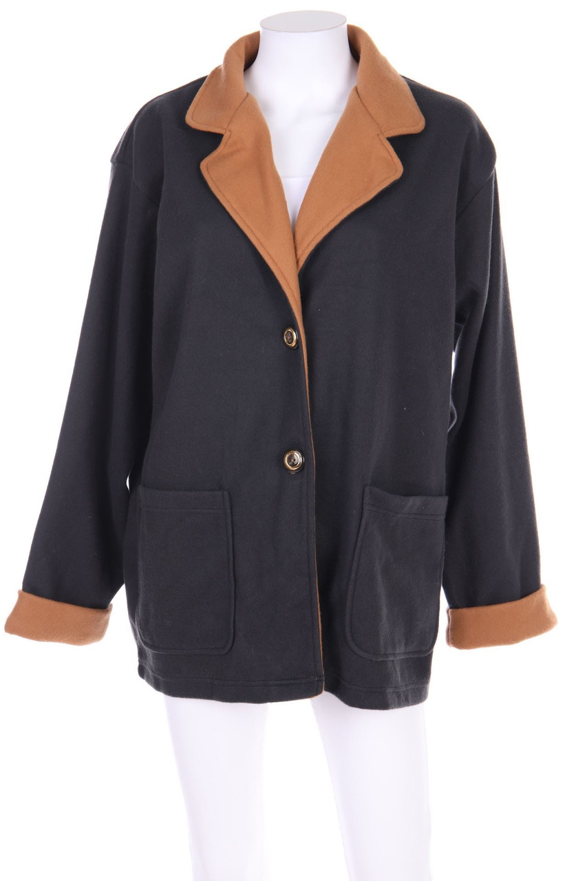 DAMART - Two Tone-Fleece-Blazer mit aufgesetzten Taschen - XL