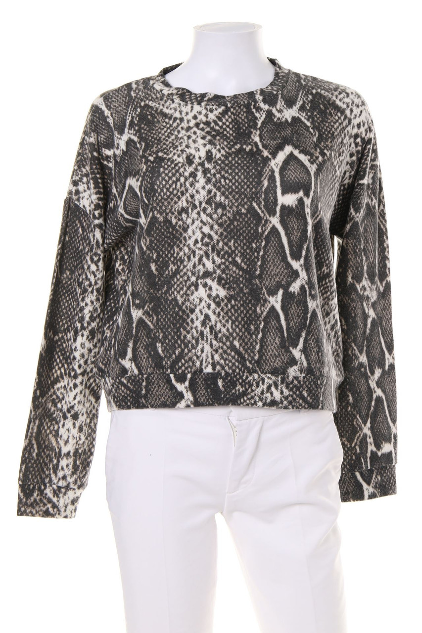 Chicorée - Cropped-Strick-Pullover mit überschnittener Schulter - XL