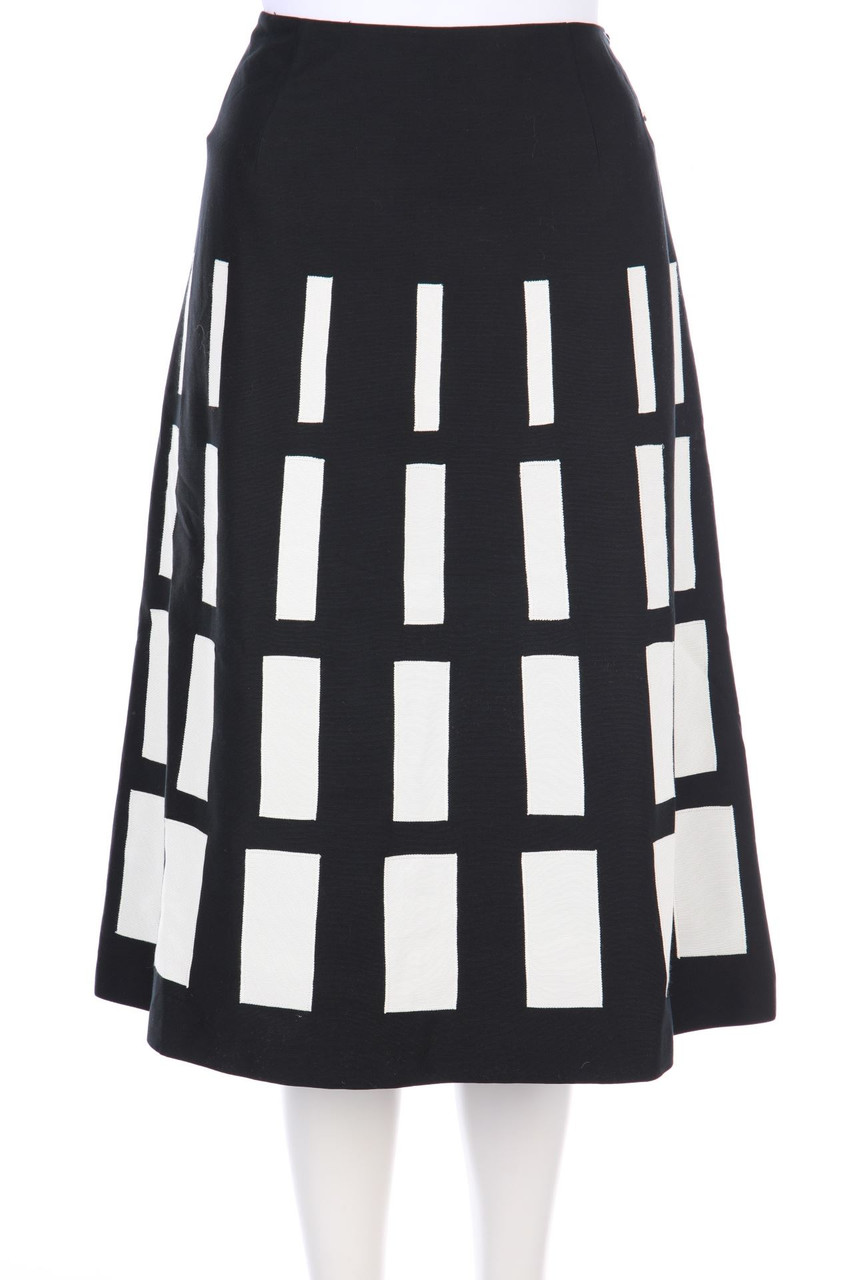 Jaeger - Rock aus Seiden-Mischung mit geometrischem Muster - L