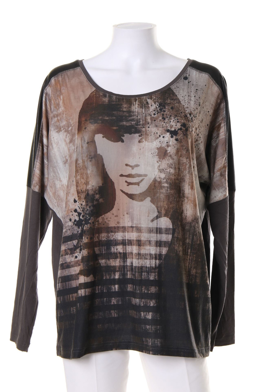 TAIFUN - Longsleeve-Shirt mit Print - XL