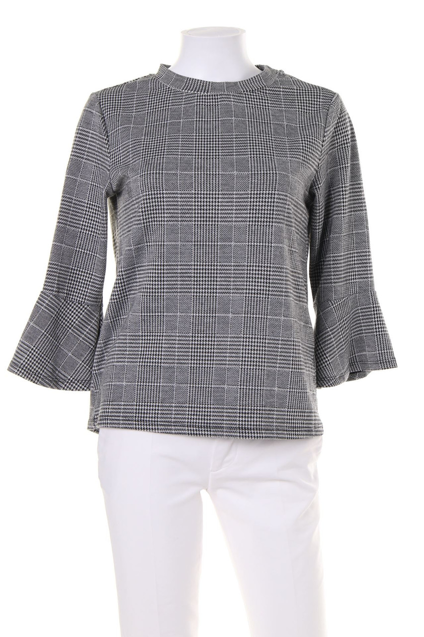 H&M - 3/4-Arm-Shirt mit Karo-Muster - S