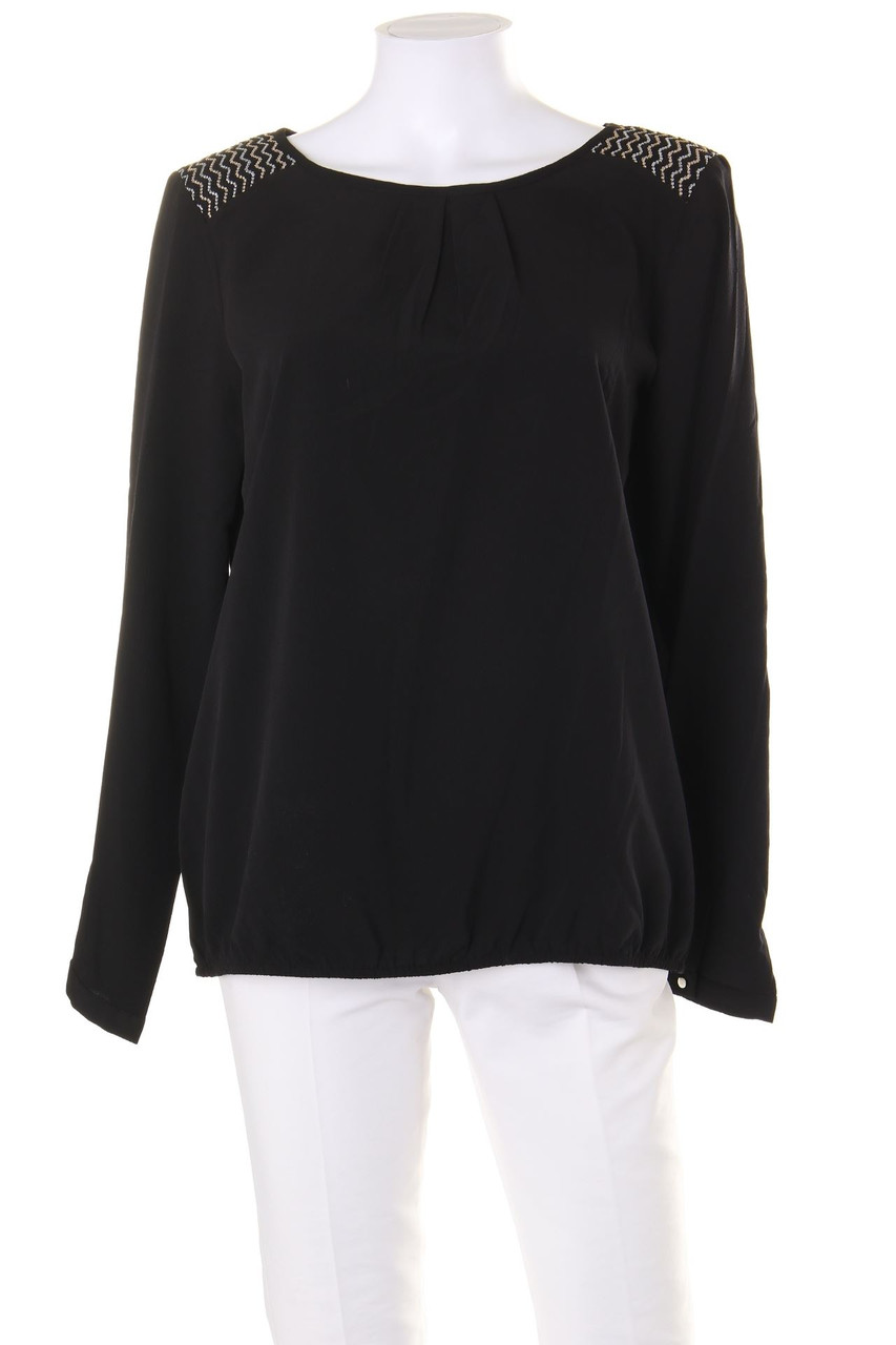 Ohne Label - Bluse mit Stickereien - D 40