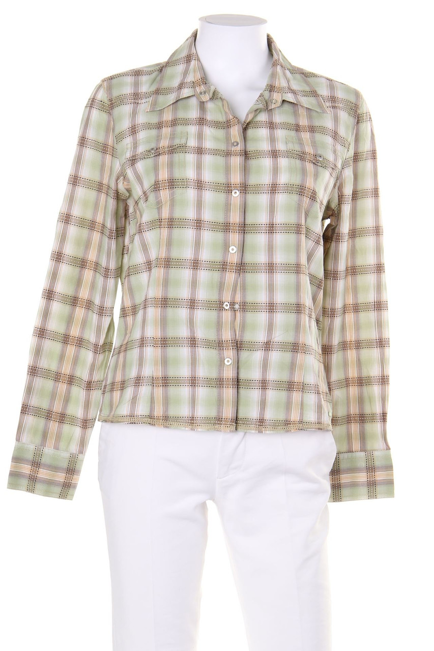 s.Oliver - Bluse mit Karo-Muster - D 40