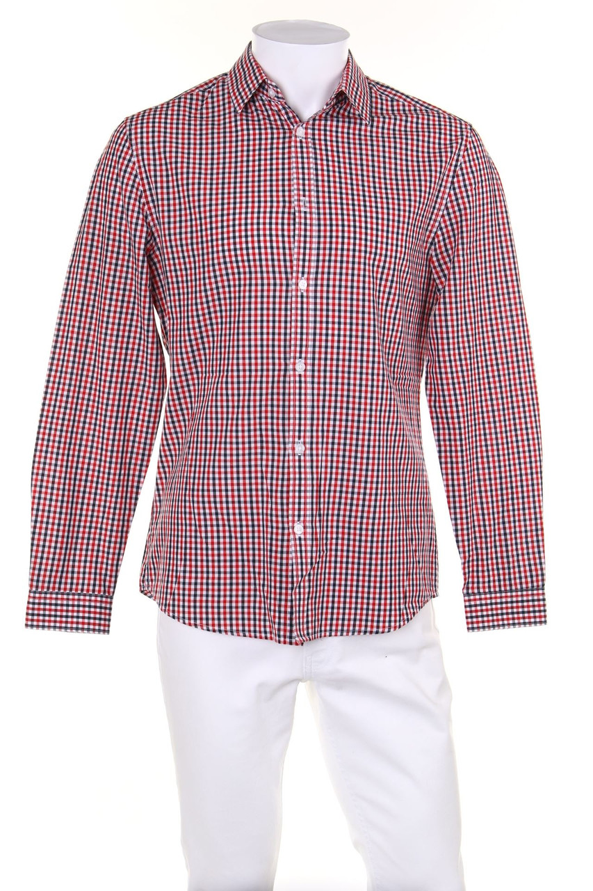 H&M - kariertes Hemd aus Baumwoll-Mix - M