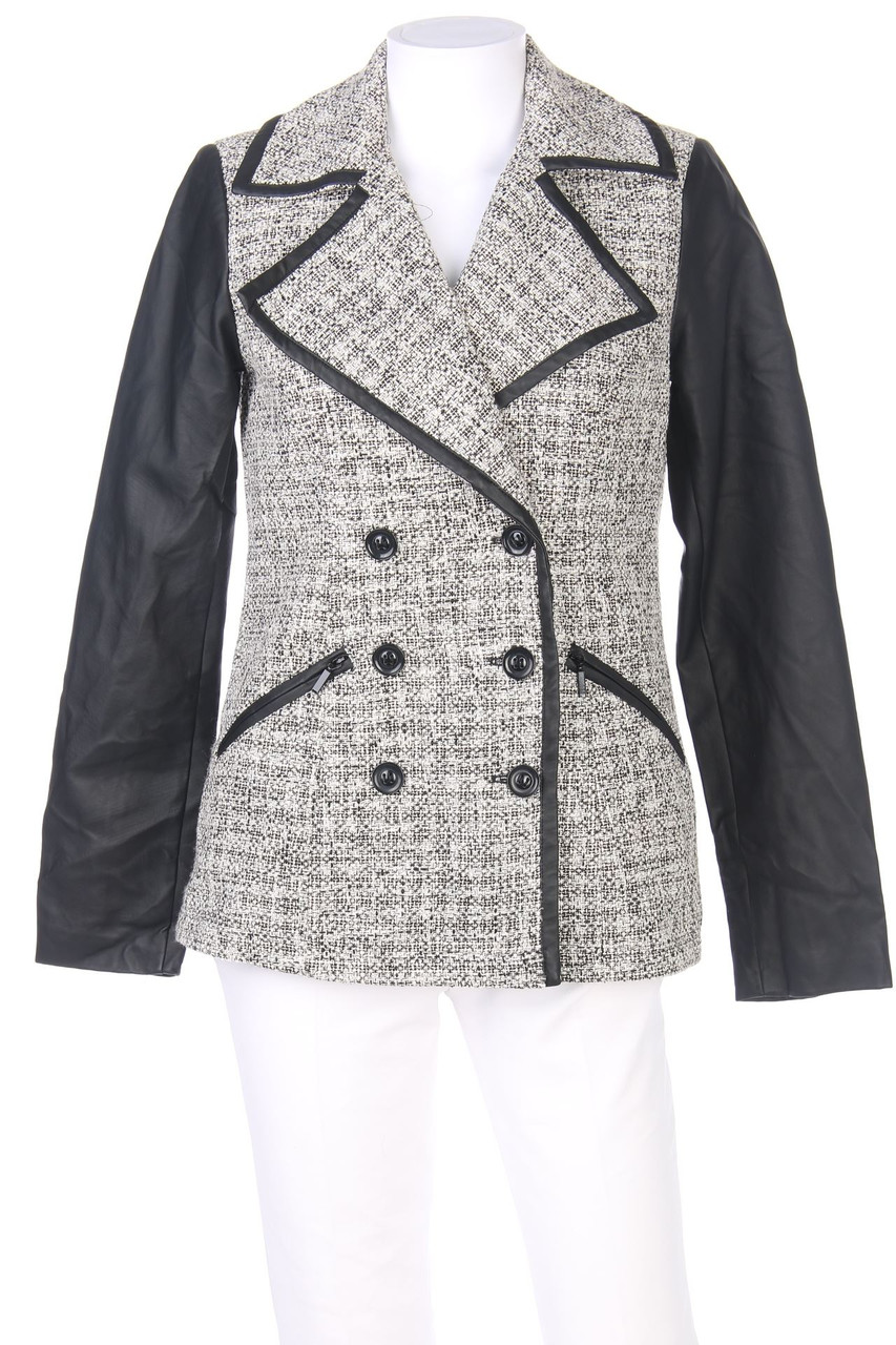 BODYFLIRT - Jacke mit Kunstleder-Details - D 34