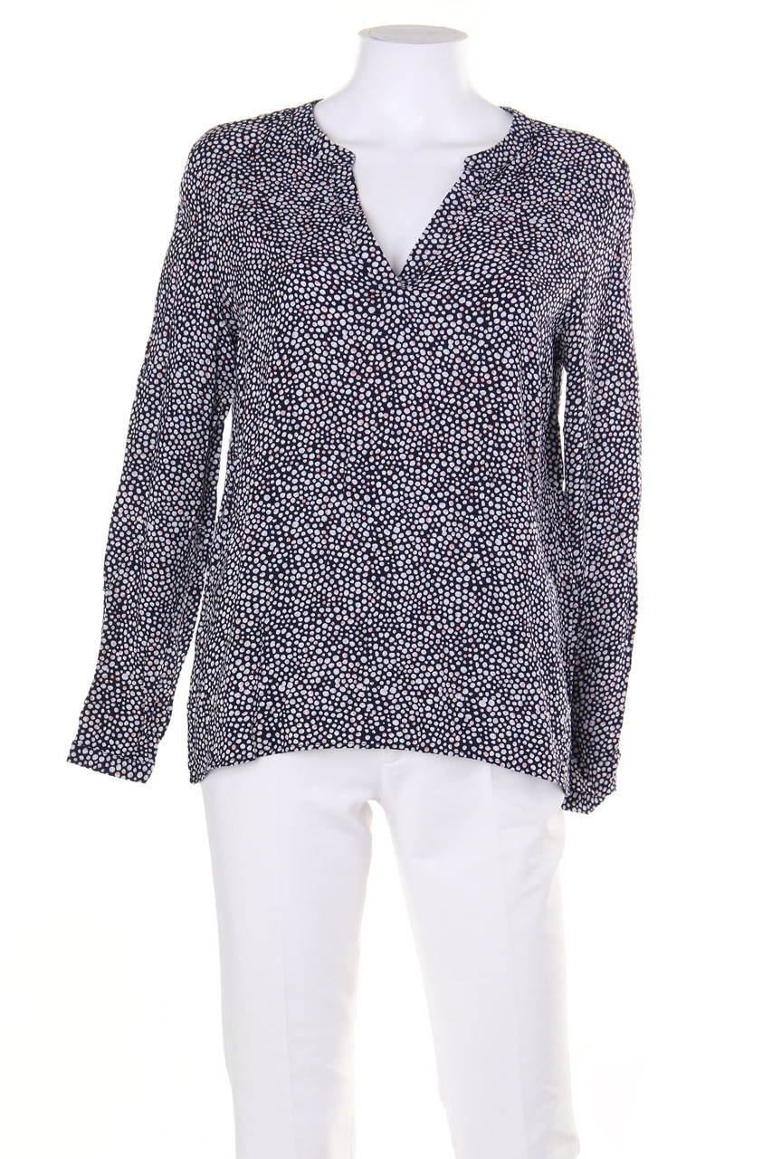 Ohne Label - Tunika-Bluse mit Punkten - D 40