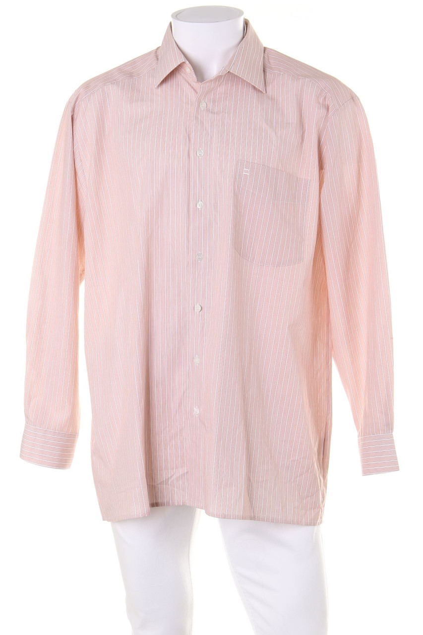 OLYMP - gestreiftes Hemd mit Logo-Stickerei - 43