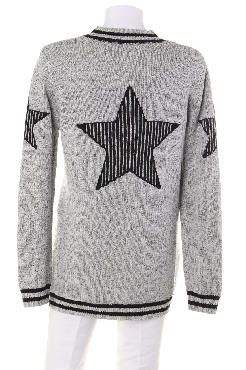 Ohne Label - Cardigan mit Intarsien - D 42-44