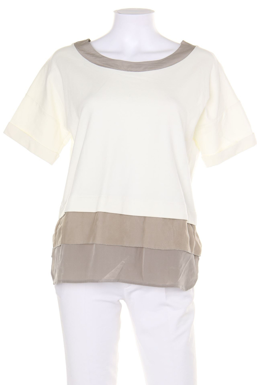 PESERICO - Shirt im Layer Look mit Seide - D 42