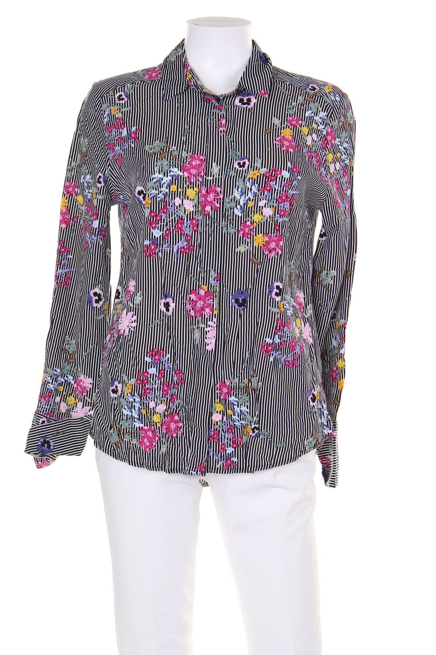 AMISU - Hemd-Bluse mit Blumen-Print - S