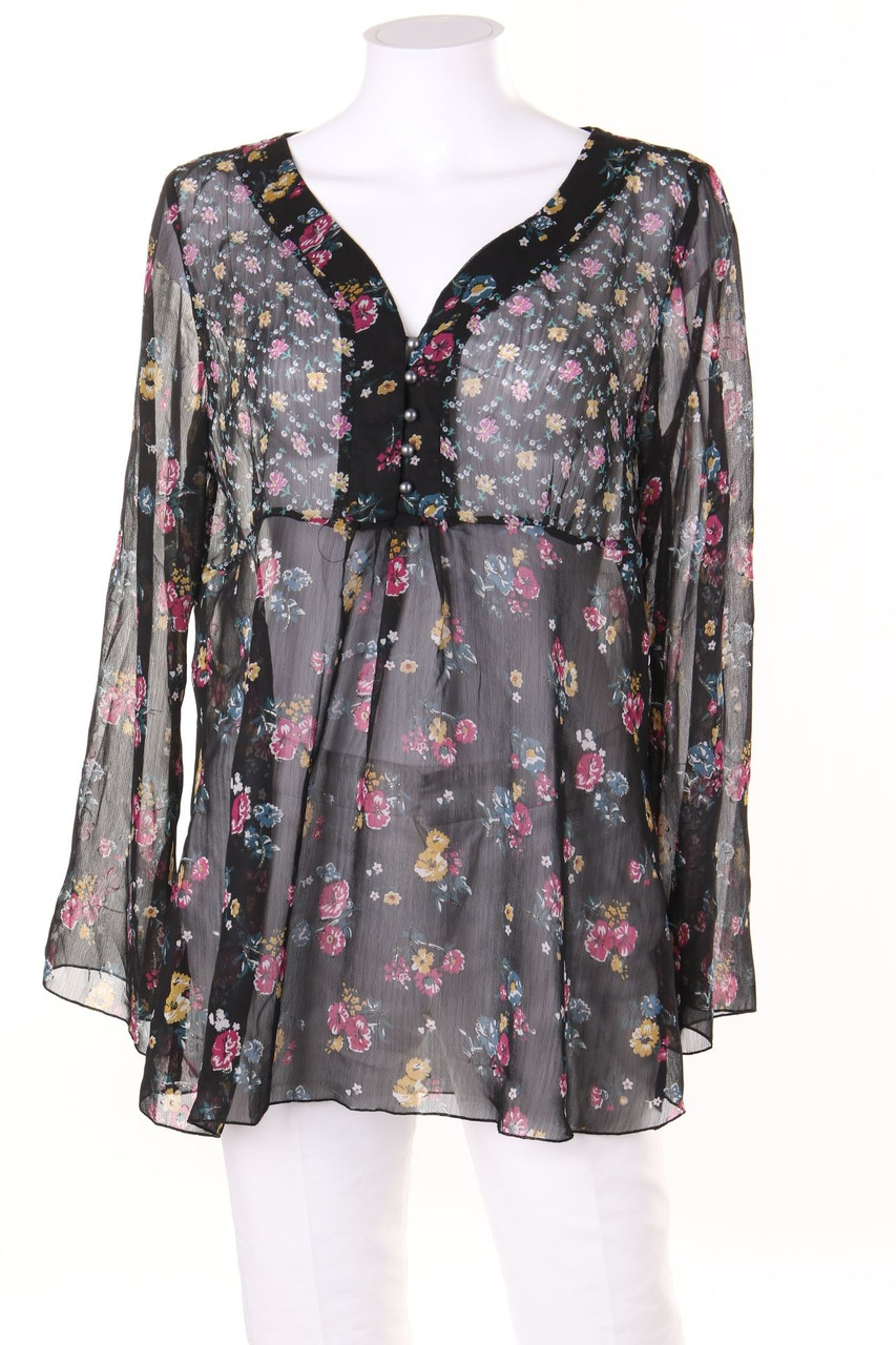 SECONDHAND - Bluse mit floralem Muster - L
