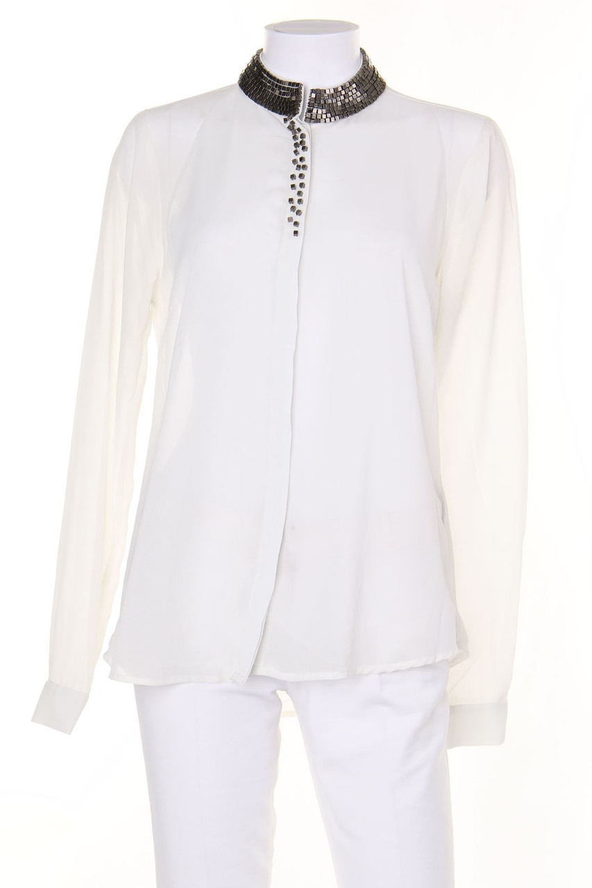 AMISU - Hemd-Bluse mit Applikationen - M