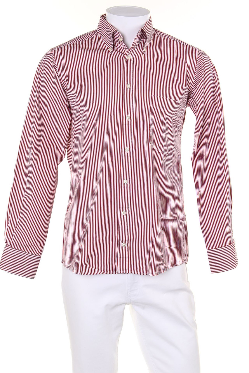 COMMANDER - gestreiftes Button-down-Hemd aus Baumwolle - S