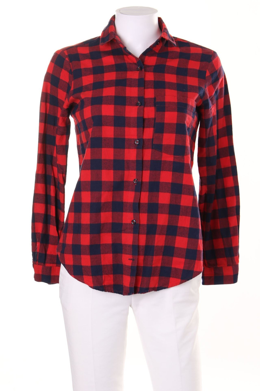 ZARA - Bluse mit Karo-Muster - XS