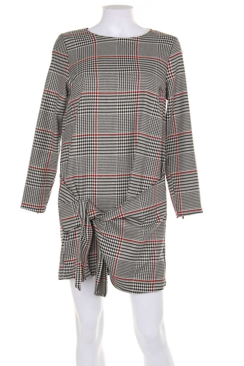 ZARA TRF - Minikleid mit Hahnentritt-Muster im 60s-Style - M