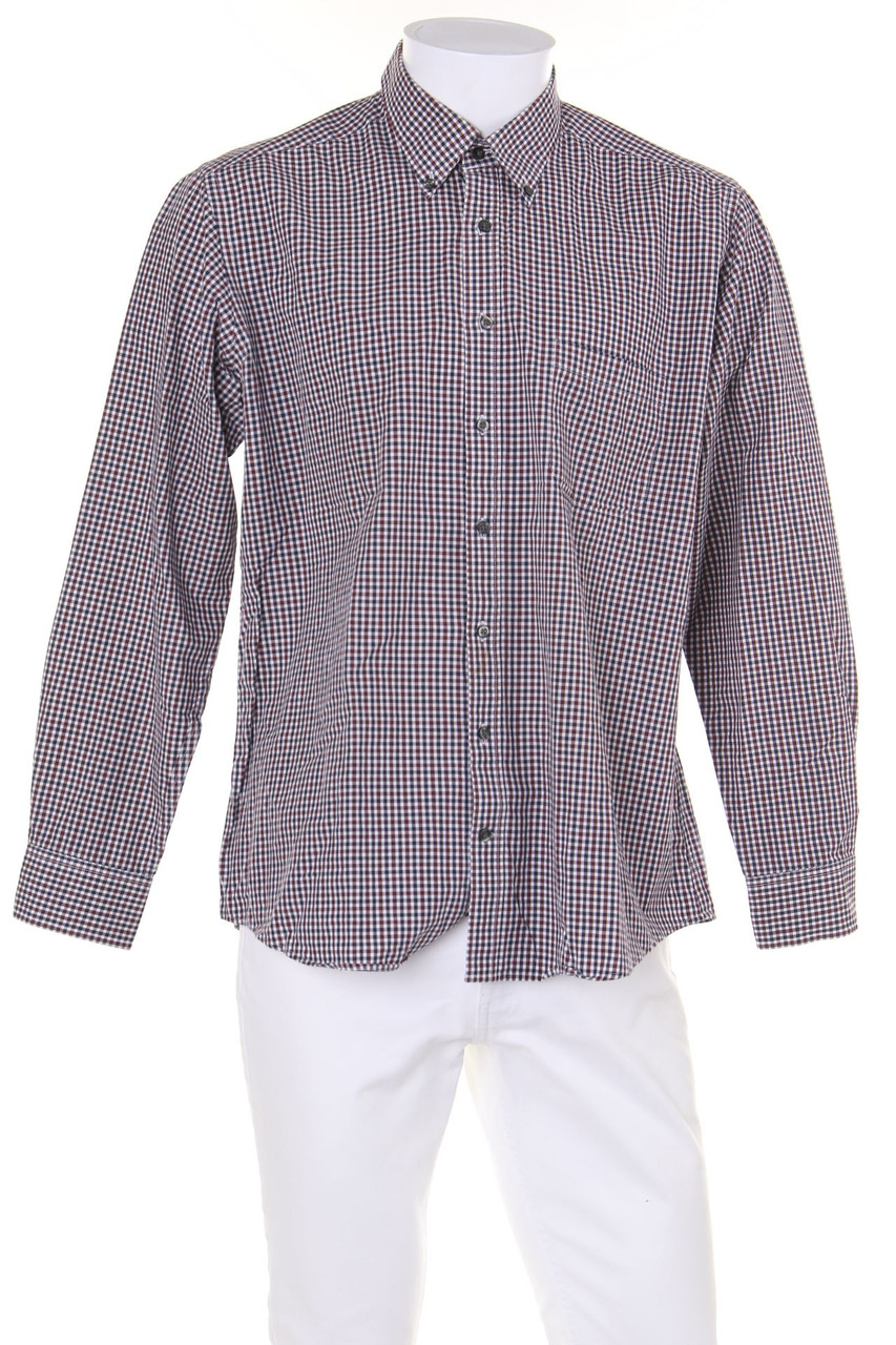maddison - kariertes Button-down-Hemd aus Baumwolle - L