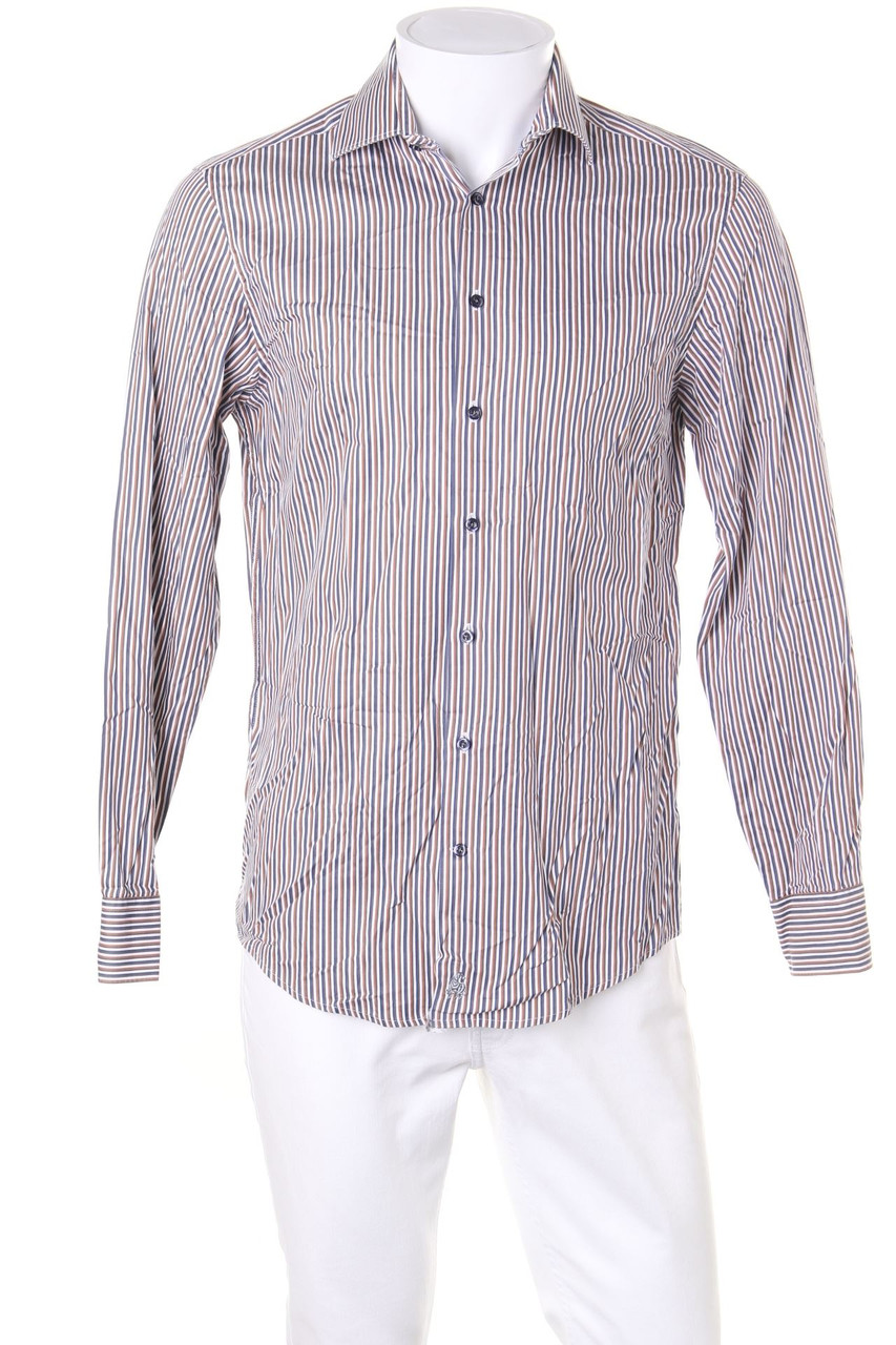 Jacques Britt - gestreiftes Hemd aus Baumwolle - S