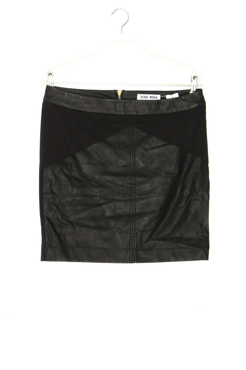 VERO MODA - Faux Leather-Mini-Rock - M