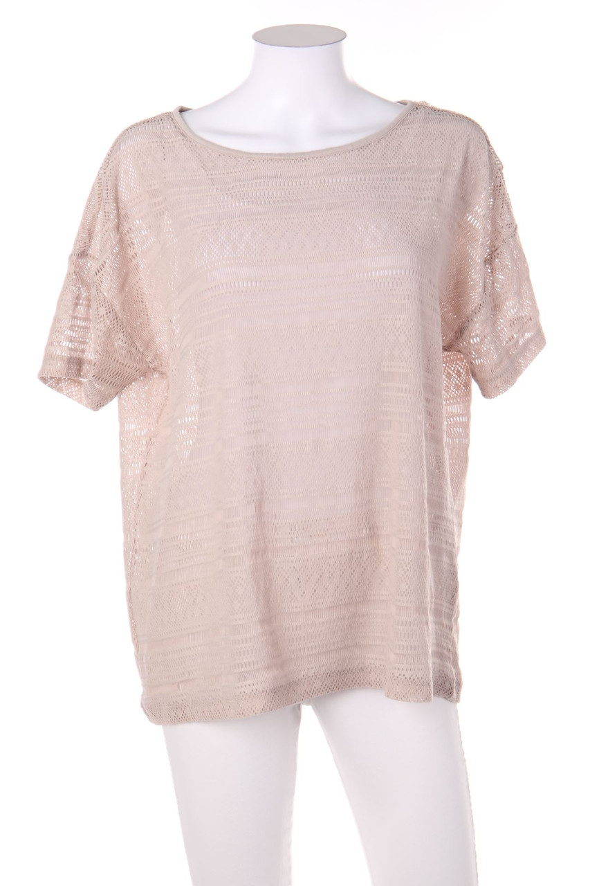 Betty Barclay - Kurzarm-Strick-Pullover mit Lochstrick-Details - D 48-50