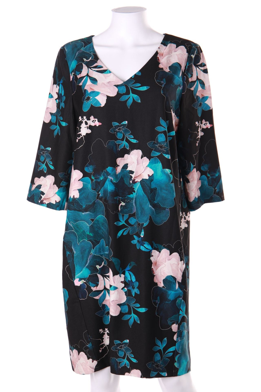 comma - Kleid mit Blumen-Print - D 42