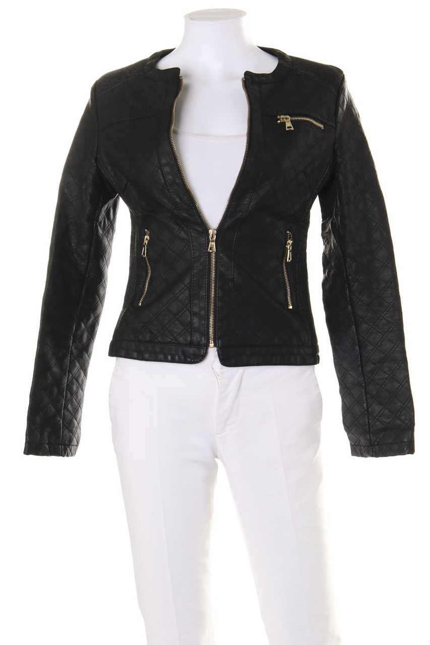 Mini moda - Kunstlederjacke mit Steppung - M