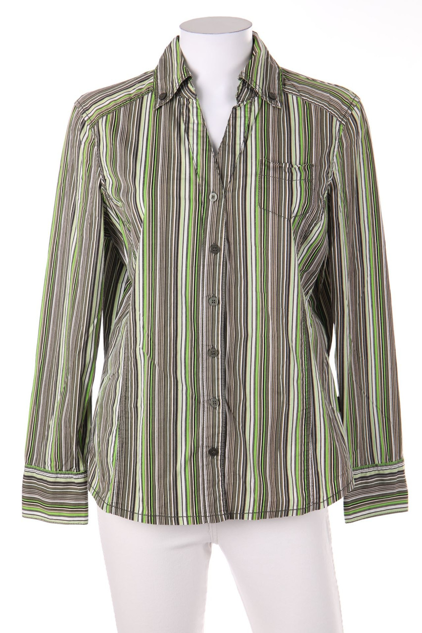 CECIL - Hemd-Bluse aus Baumwoll-Mix mit Streifen - M