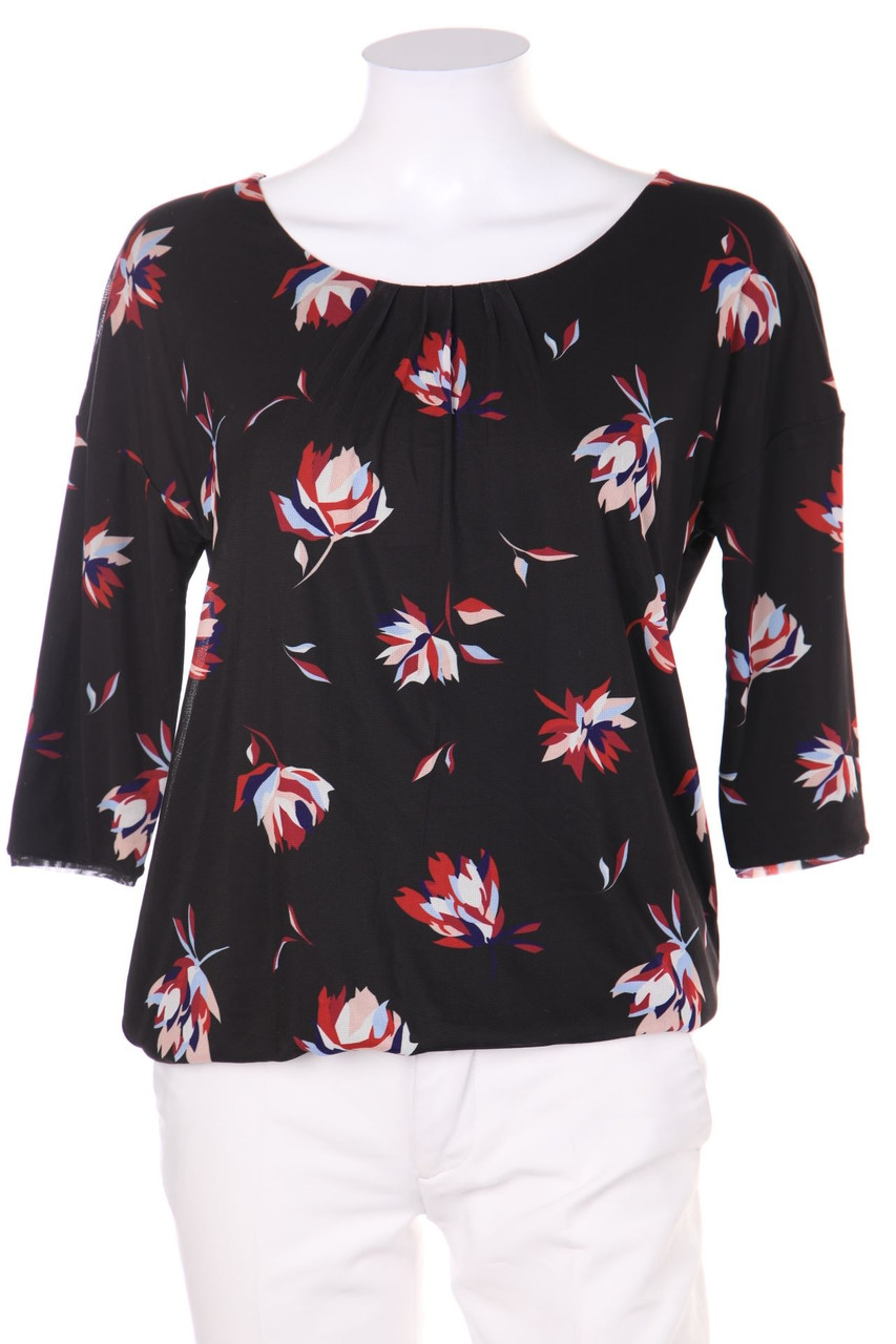 s.Oliver - Mesh-3/4-Arm-Shirt mit Falten - D 34