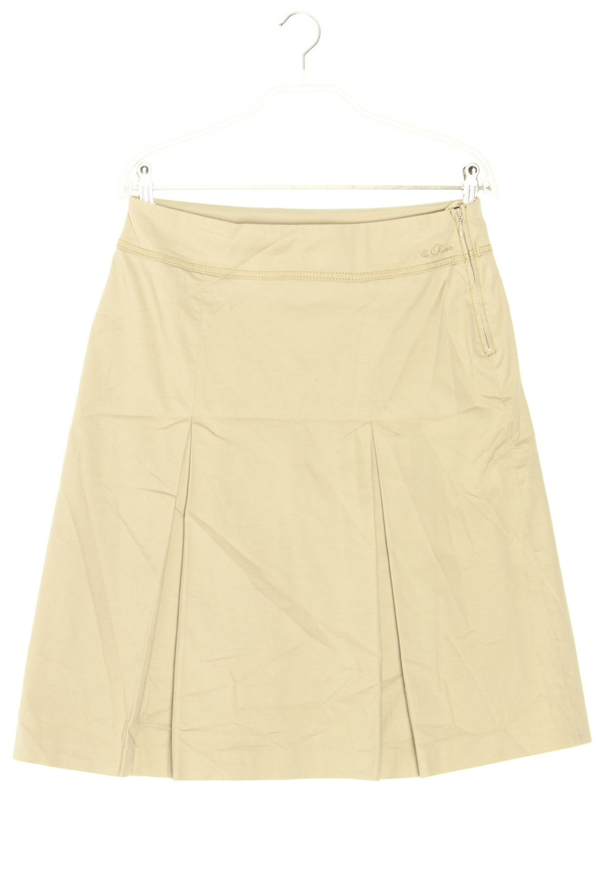 s.Oliver - Falten-Rock mit Logo-Stickerei - D 36