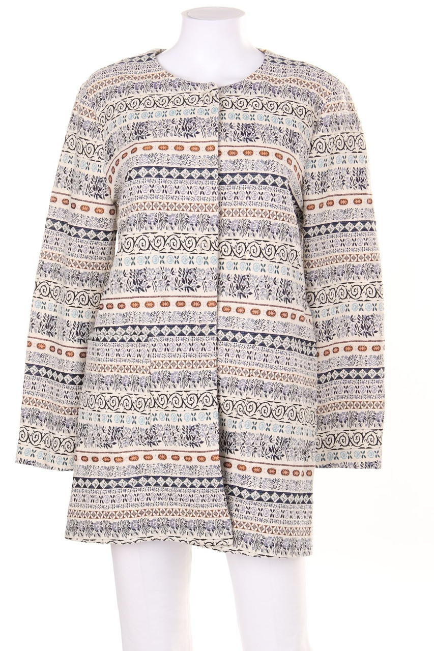 SECONDHAND - Mantel mit Muster mit aufgesetzten Taschen - D 46