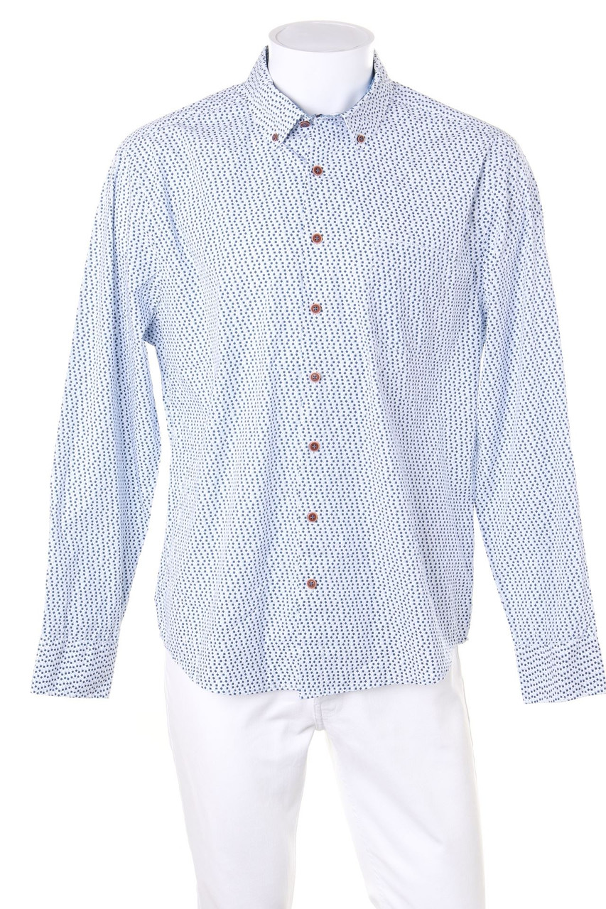 JEAN CARRIERE - Button-down-Hemd mit geometrischem Muster - 56